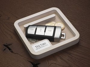 Organizador de secretária em madeira 1846121