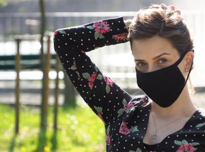 Masque en coton MARS PRO (taille M) avec pochette et filtre HEPA 1380165